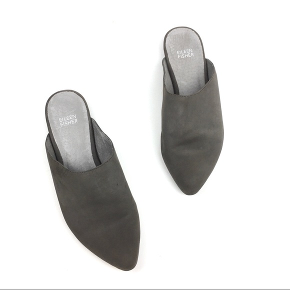 Eileen Fisher mule slide flats pointed toe blog - Picture 8 of 8